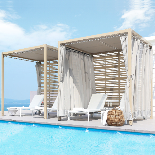 SOMBRERO Canopy & ALLUX Stackable Lounger