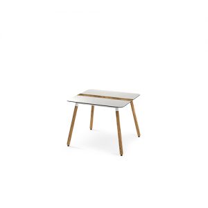 DAISY Dining Table Square 39.5" / 100 cm (Teak Legs)