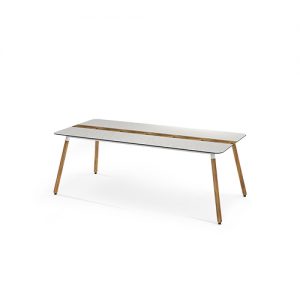 DAISY Dining Table Rectangular 86.5" / 220 cm (Teak Legs)