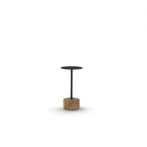 GLYPH Side Table 12" / 30 cm (Alu Top | Teak Base)