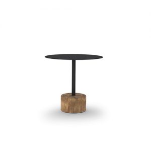 GLYPH Bistro Table 31.5" / 80 cm (Alu Top | Teak Base)