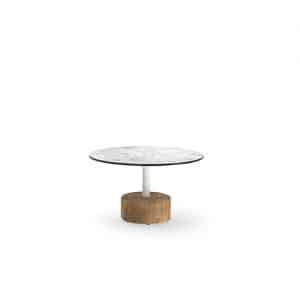 GLYPH Low Table 31.5" / 80 cm (HPL Top | Teak Base)