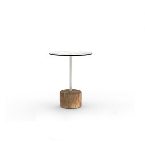 GLYPH Bistro Table 23.5" / 60 cm (HPL Top | Teak Base)