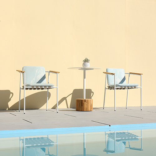 GLYPH Side Table & ALBATROSS Dining Chair