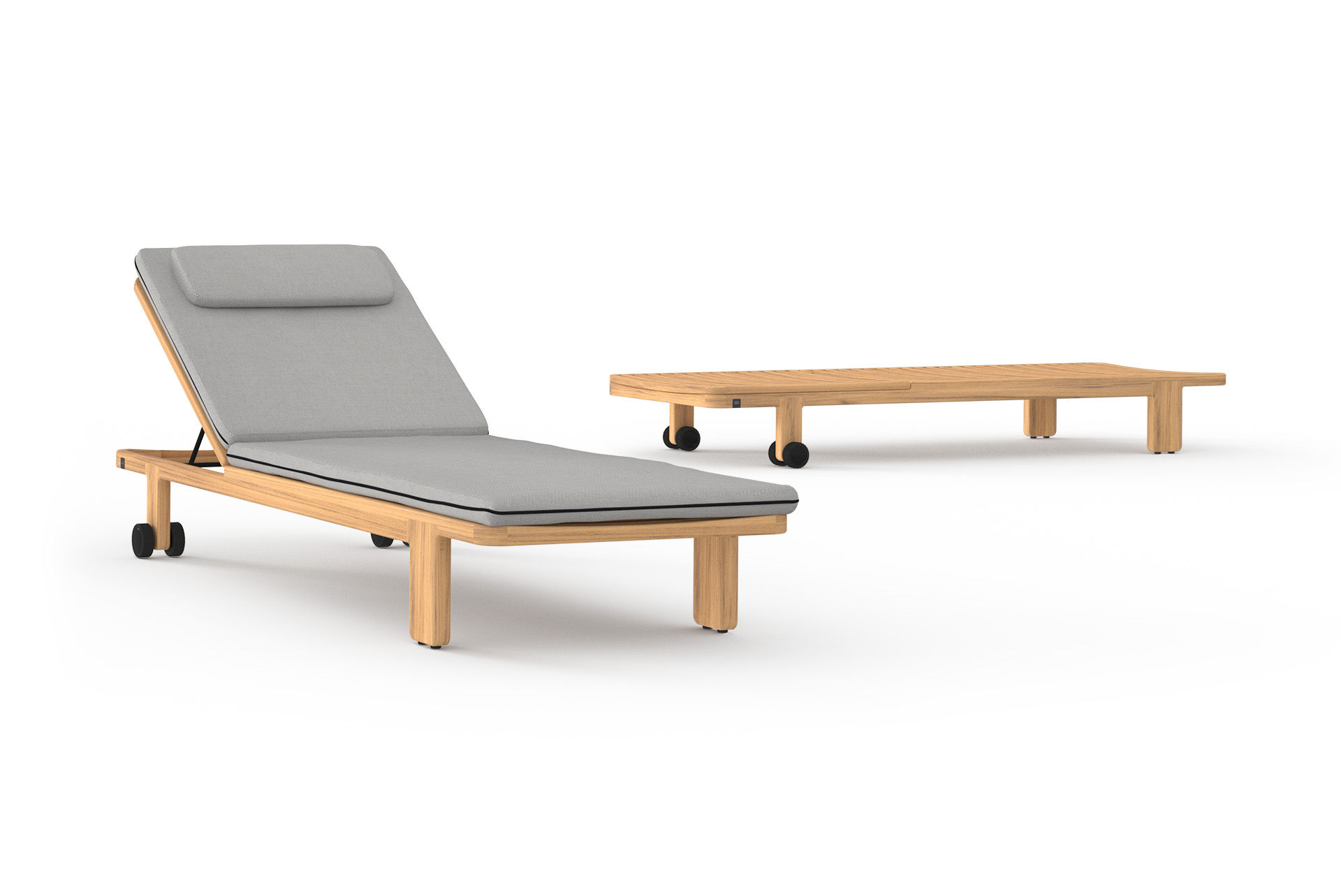 HAC14 HACIENDA Sunbed Teak - CA1