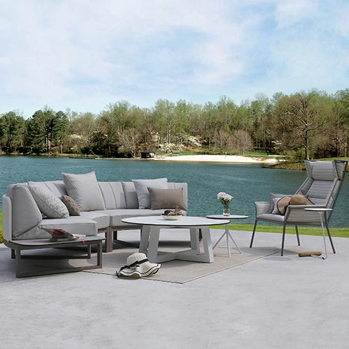 BABBO Left Right Hand Sectional & ANDY High Back Chair