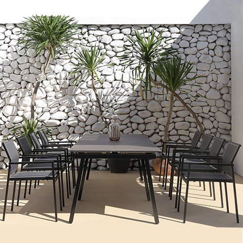 MAXXIMUS Extension Table HPL & ALLUX Stackable Armchair