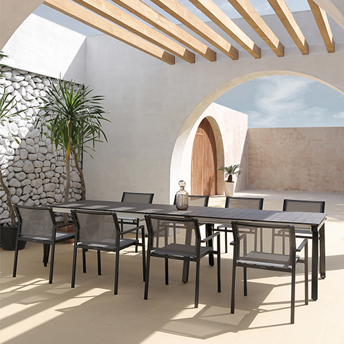 MAXXIMUS Extension Table HPL & ALLUX Stackable Armchair