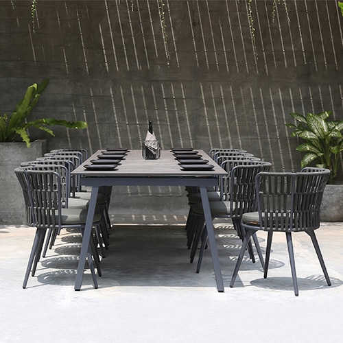 MAXXIMUS Extension Table HPL & DAISY RAE Dining Chair