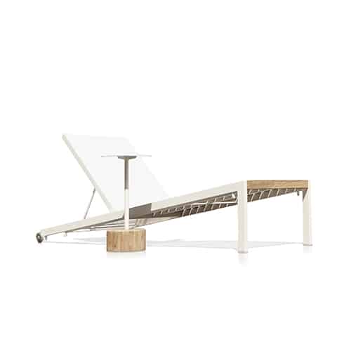 BONDI Chaise Lounge & GLYPH Side Table