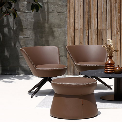 STIZZY Swivel Lounge Chair & Swivel Lounge Stool