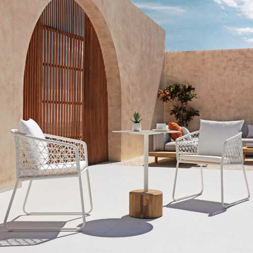 OHANA Dining Chair & GLYPH Bistro Table