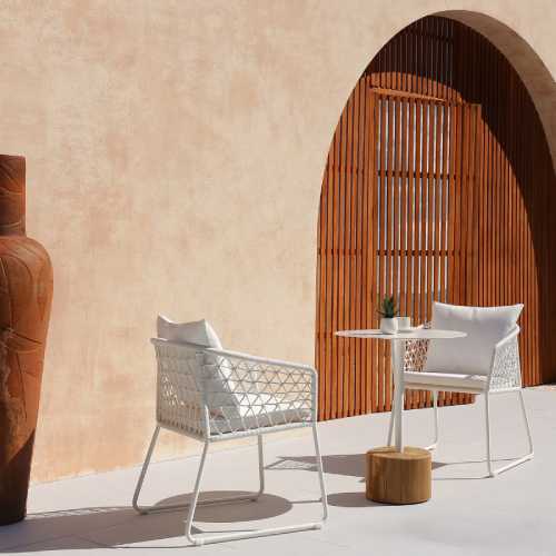 OHANA Dining Chair & GLYPH Bistro Table