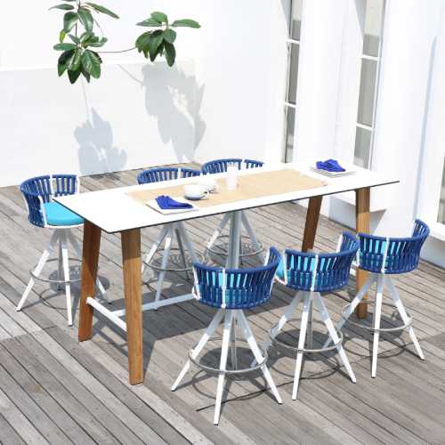 SATO Bar Table & DAISY RAE Swivel Bar Chair