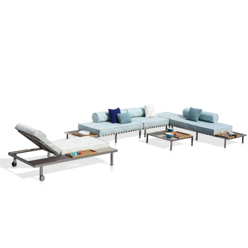 ALBATROSS Sectionals & Multiposition Sunbed With Side Tray Mood