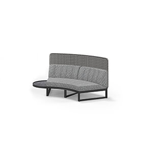 MUN016H MUNIA MO Curved Right Hand Modular System (HPL Top High Back)