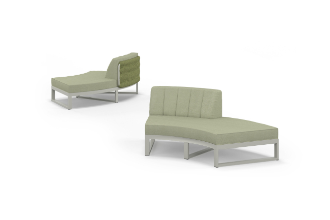 MUN113 MUNIA NAYA Curved Modular System Half Back Left - CA1