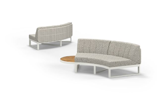 MUN216 MUNIA MO Curved Right Hand Modular System (Teak) - CA1