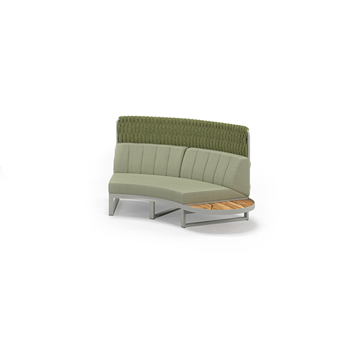 MUNIA NAYA Curved Left Hand Modular System (Teak Top | High Back)