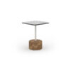 GLY113 GLYPH LOW TABLE SQUARE 40x40cm HPL Top Teak Base - CA1