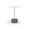 GLY126 GLYPH BISTRO TABLE SQUARE 60x60cm ALU Top Stone Base - CA1