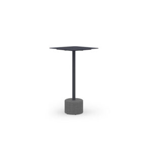 GLYPH Bar Table Square 23.5" / 60 cm (Alu Top | Stone Base)