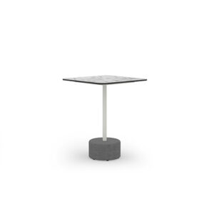 GLYPH Bistro Table Square 23.5" / 60 cm (HPL Top | Stone Base)