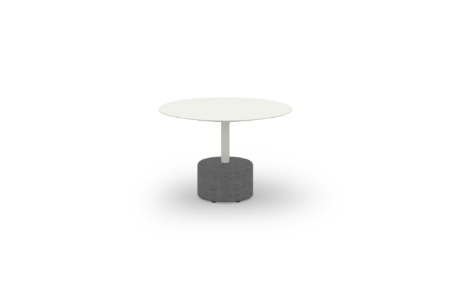GLY21 GLYPH LOW TABLE Dia.60cm ALU Top Stone Base - CA1