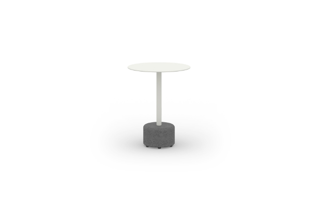 GLY23 GLYPH LOW TABLE Dia.40cm ALU Top Stone Base - CA1