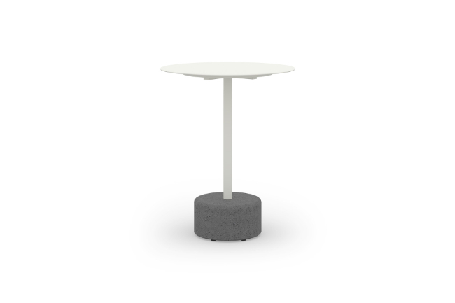 GLY26 GLYPH BISTRO TABLE DIA.60cm ALU Top Stone Base - CA1