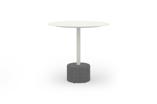 GLY27 GLYPH BISTRO TABLE DIA.80cm ALU Top Stone Base - CA1