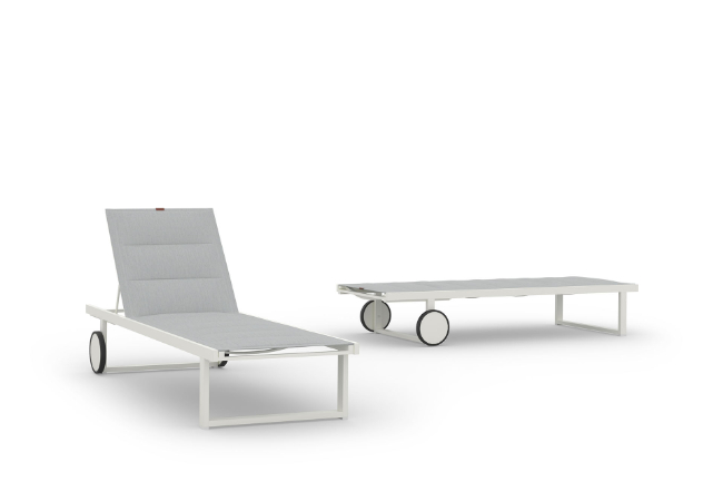 MZ067PS ALLUX Lounger with Aluminum Wheels (Padded Sling) - CA1