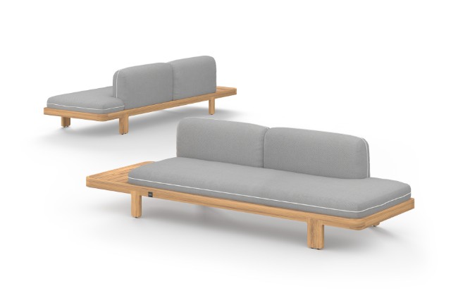HAC05 HACIENDA Right Hand Sectional (Teak) - CA1
