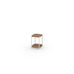 TITAN Side Table with Shelf 16" / 40 cm (Teak)