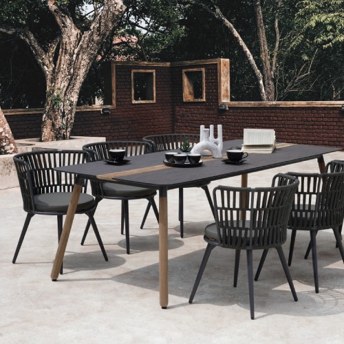 DAISY RAE Dining Chair & Dining Table Rectangular Teak