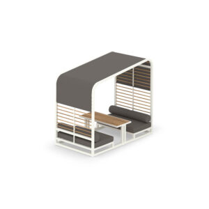 SOMBRERO Lounge Booth (Teak Trellis & Table Top)